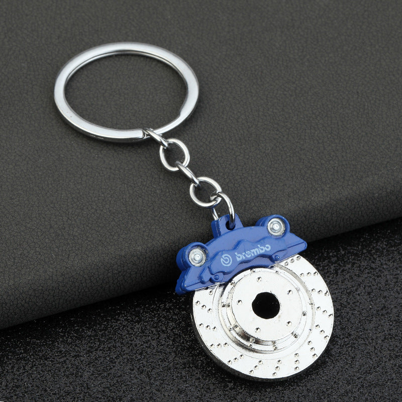 Wholesale Car Brake Pad Metal Swivel Keychain